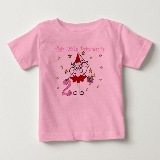 Little Princess 2:a födelsedagen Tee Shirt (Framsida)