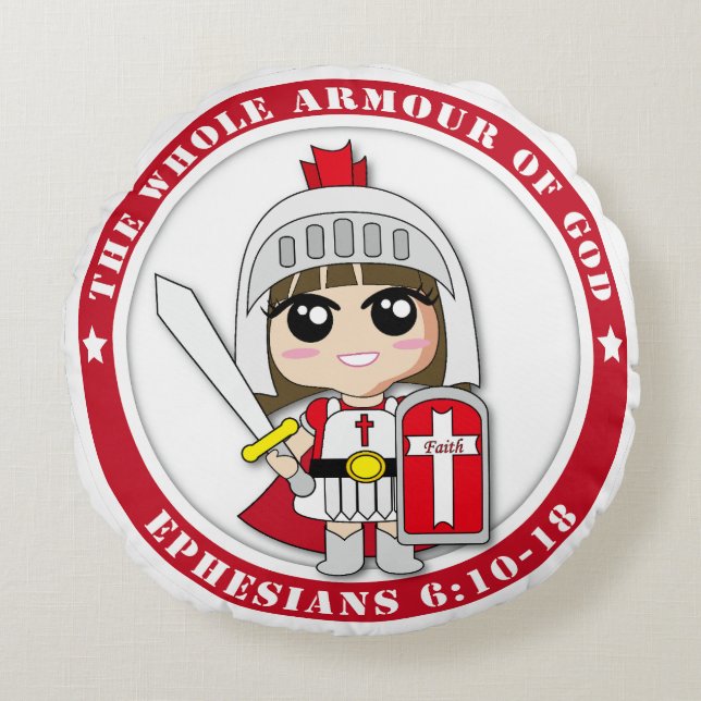 Little Princess Ai Ai Round Pillows Rund Kudde (Framsidan)