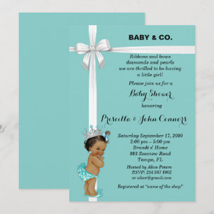 Little Princess Baby Shower-inbjudan,mynt Inbjudningar