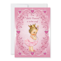 Little Princess Ballerina Kärlek Hearts Baby Showe