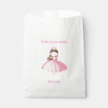 Little Princess Birthday Favor Bag Personalised