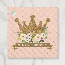 Little Princess  Blommigt Baby Shower Gåvor Etiketter