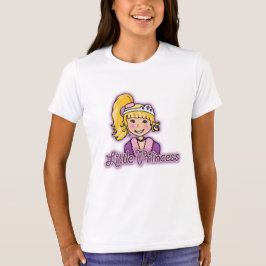 Little Princess blonde rosa-tjejen T-shirt