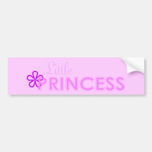 Little Princess Bumper Sticker Bildekal (Framsidan)