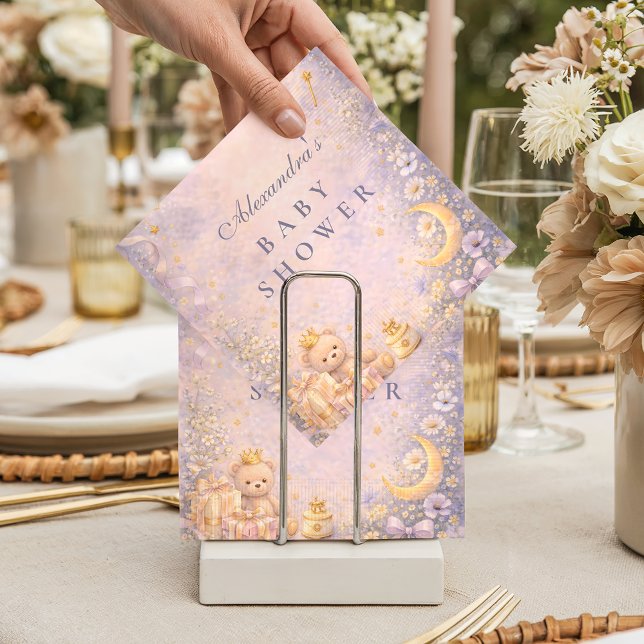 Little Princess Celestial Baby Shower Pappersservett (Skapare uppladdad)