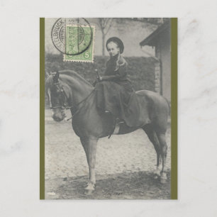 Little princess Charlotte ridsidesaddle #042SS Vykort