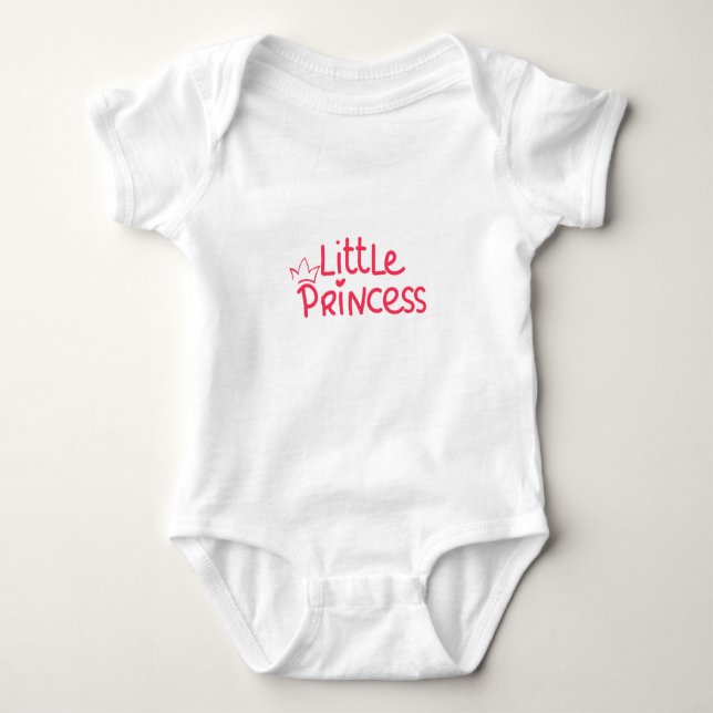 Little princess- Cute Flicka T Shirt (Framsida)
