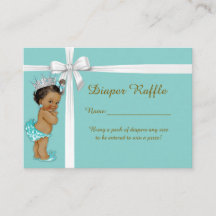 Little Princess Diaper Raffle Biljett mynta