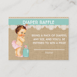 Little Princess Diaper Raffle Insert Tilläggskort