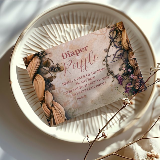 Little Princess Fairytale Diapper Raffle Tilläggskort (Skapare uppladdad)