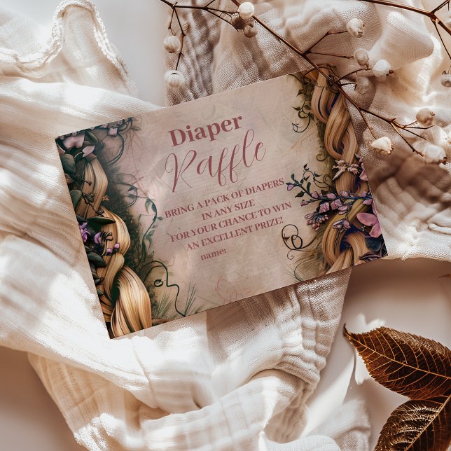 Little Princess Fairytale Diapper Raffle Tilläggskort (Skapare uppladdad)