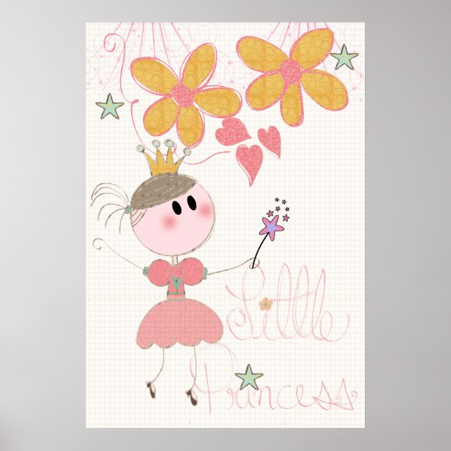 Little Princess Girls Nursery Poster (Framsidan)