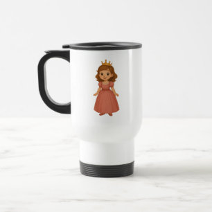 Little Princess i Rosa Dress med Golden Krona Resemugg