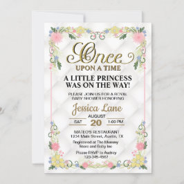 Little Princess Is On The Way Girl Baby Shower Inbjudningar