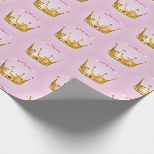 Little Princess Krona Wrapping Papper Presentpapper (Hörn)