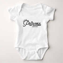 Little Princess Modern Typography Personlig T-shirt