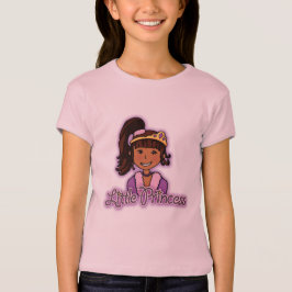 Little Princess mörk hair girl top rosa top Tröja