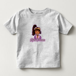 Little Princess mörk hair girl top rosa top Tröja