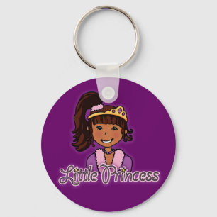 "Little Princess" mörk hair lila keychain Nyckelring