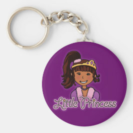 "Little Princess" mörk hair lila keychain Nyckelring