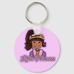 "Little Princess" mörk hair & skin lilac keychain Nyckelring