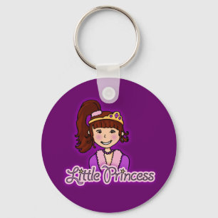 Little Princess mörk lila keychain Nyckelring