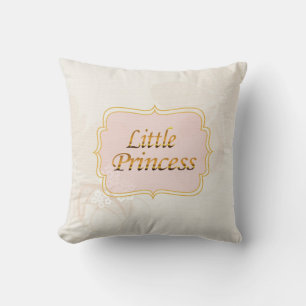 Little Princess Namn bricka Dekorativ kudde