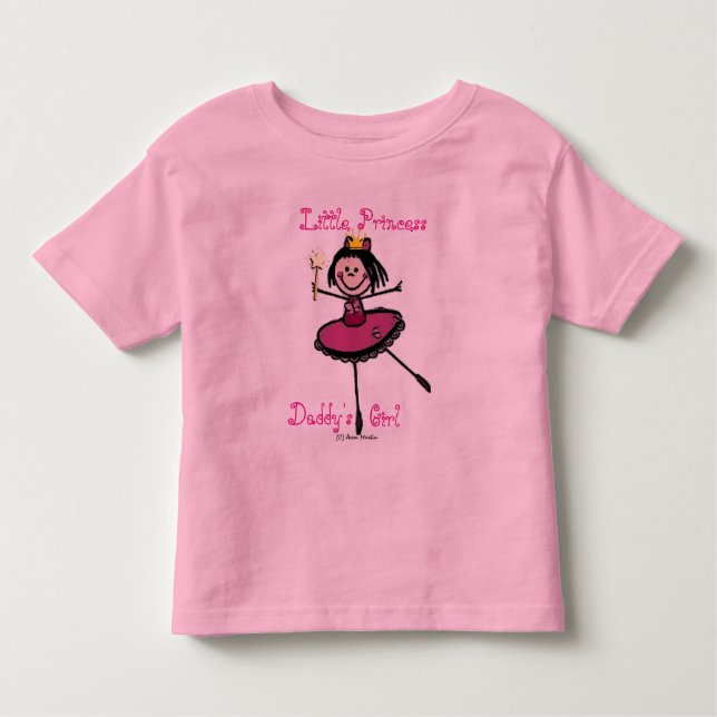 Little Princess - Pappor Girl T Shirt (Framsida)