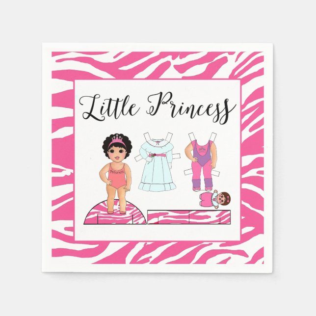 "Little Princess" Party Napkins Pappersservett (Framsidan)