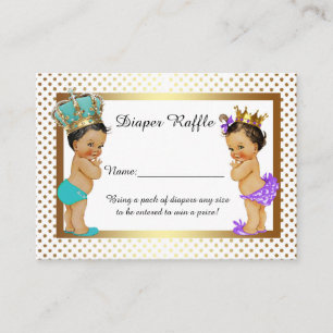 Little Princess Prince Diaper Raffle Biljett, twin Tilläggskort