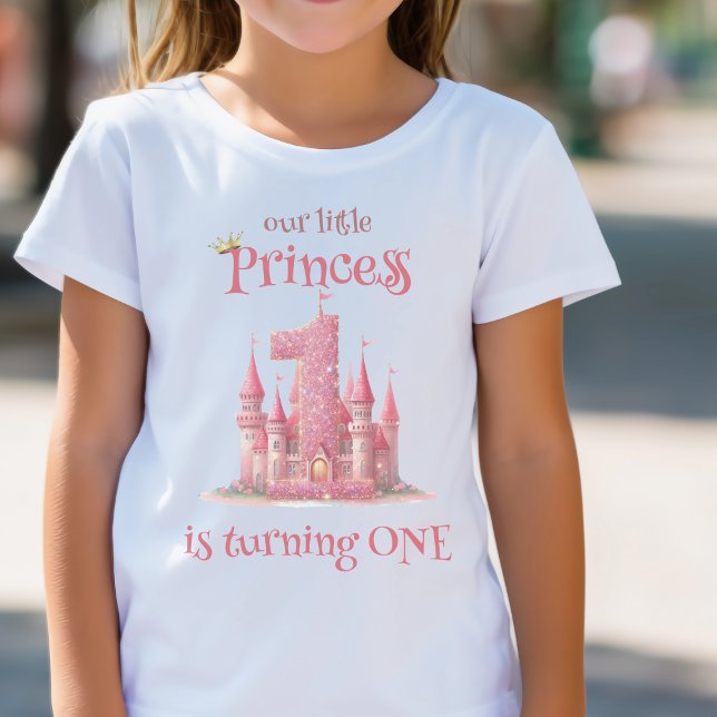 Little Princess Rosa Castle 1st Birthday T Shirt (Skapare uppladdad)