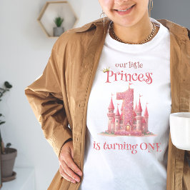 Little Princess Rosa Castle 1st Birthday T Shirt