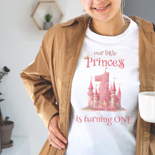 Little Princess Rosa Castle 1st Birthday T Shirt