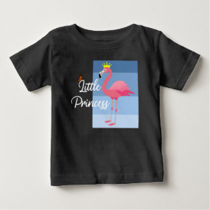 Little Princess Rosa Flamingo Design - Baby Jersey T Shirt
