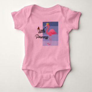 Little Princess Rosa Flamingo Design - Baby Jersey T Shirt