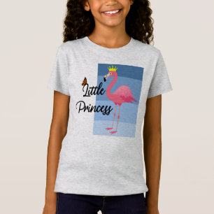 Little Princess Rosa Flamingo Design - Girls Bra T Shirt