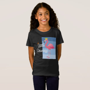Little Princess Rosa Flamingo Design - Girls Bra T Shirt