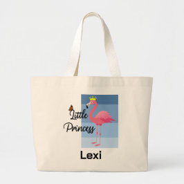 Little Princess Rosa Flamingo Design - Jumbo Tote Jumbo Tygkasse