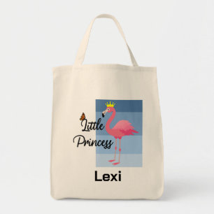 Little Princess Rosa Flamingo Design - Livsmedel T Tygkasse