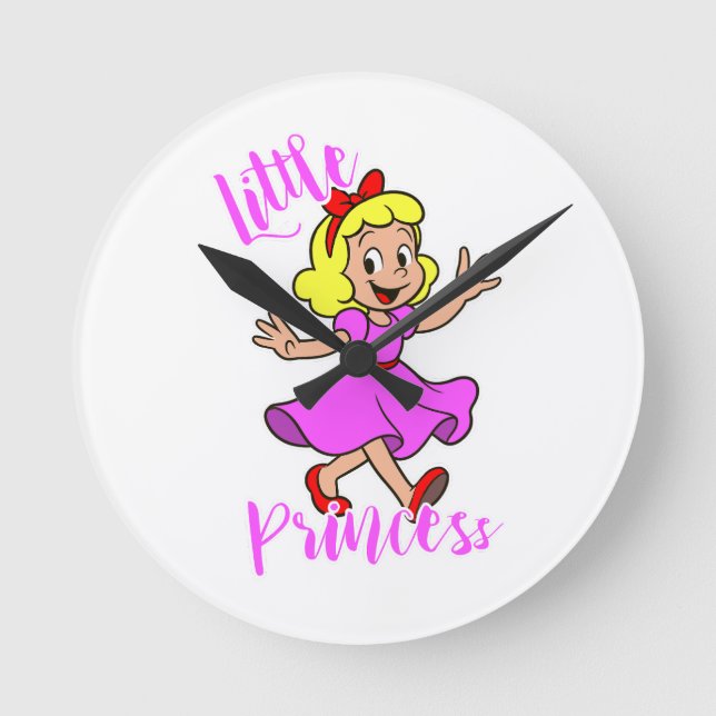 Little Princess Round clock Rund Klocka (Framsida)