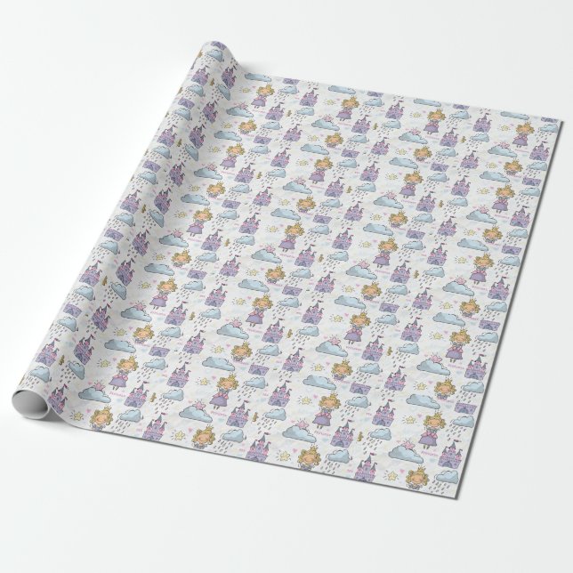 Little Princess Wrapping Papper Presentpapper (Utrullad)