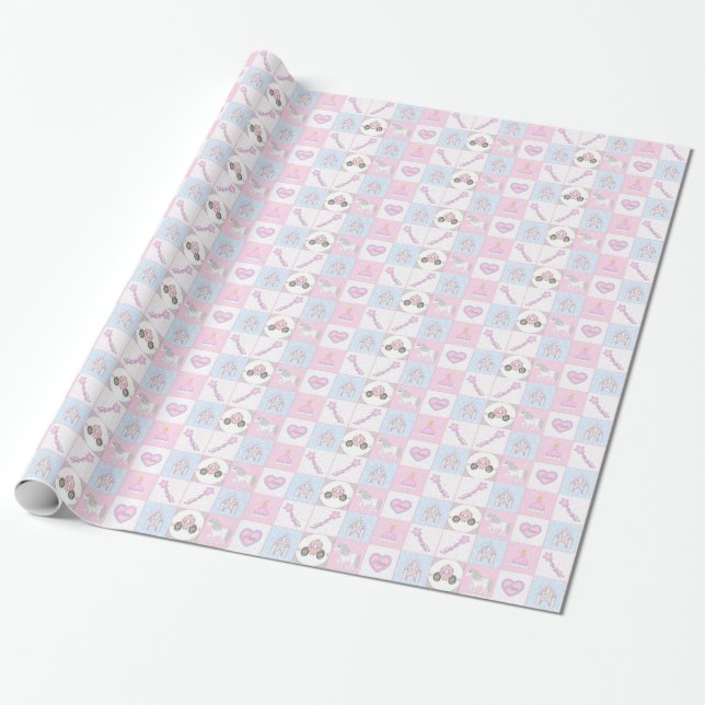 Little Princess Wrapping Papper Presentpapper (Utrullad)