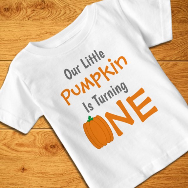 Little Pumpkin 1st Birthday Baby T-Shirt (Skapare uppladdad)