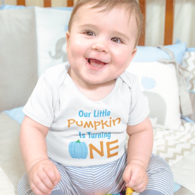 Little Pumpkin 1st Birthday Baby T-Shirt (Skapare uppladdad)