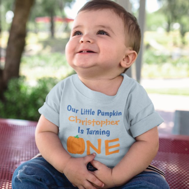Little Pumpkin 1st Birthday Baby T-Shirt (Skapare uppladdad)