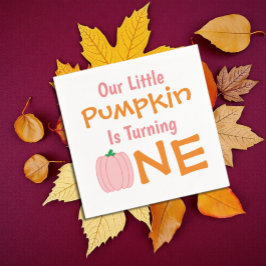 Little Pumpkin 1st Birthday Pappersservett