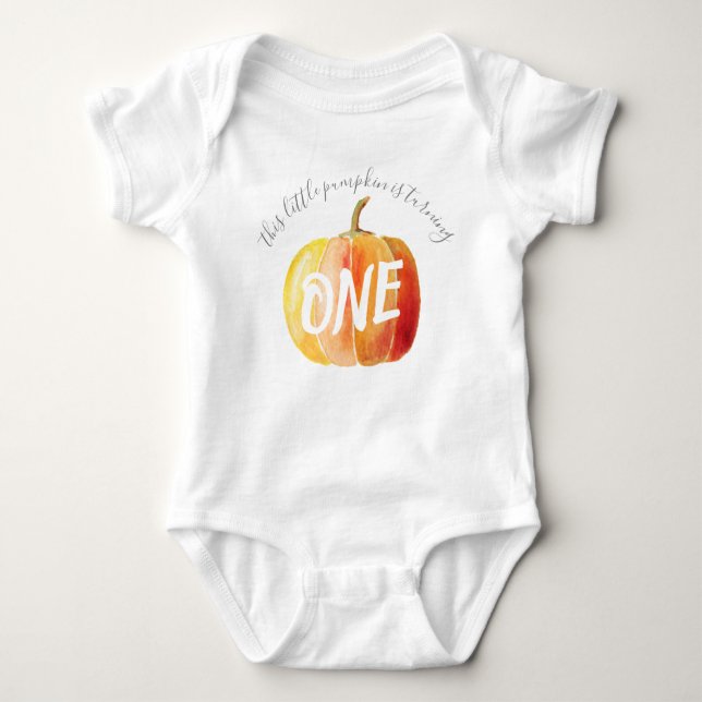 Little Pumpkin 1st Birthday T Shirt (Framsida)