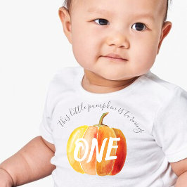 Little Pumpkin 1st Birthday T Shirt