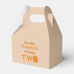 Little Pumpkin 2:a födelsedagen Presentaskar