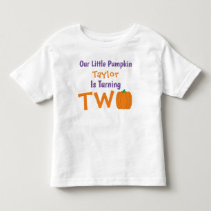 Little Pumpkin 2:a födelsedagen Småbarn T-shirt